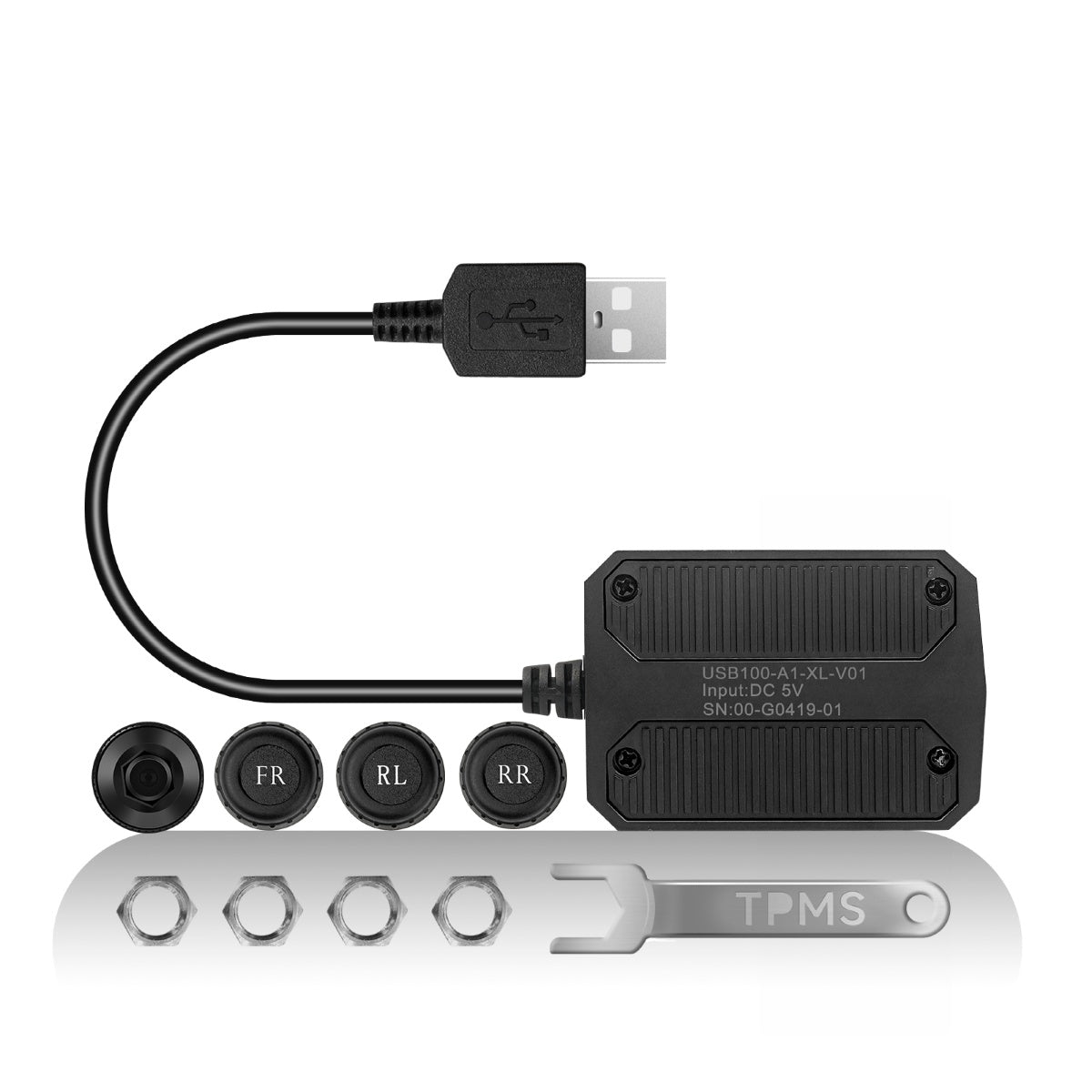 VIN-UTP1 USB接続 タイヤ空気圧モニタリングシステム(TPMS)